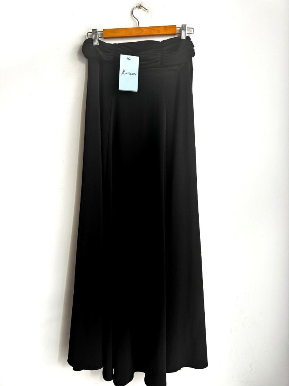 Vintage Marciano Black Stretch Maxi Skirt M NWT
